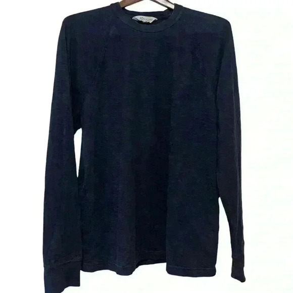 J. Crew Other - J Crew Mens Knit Goods Pullover Raglan Layering Shirt Top Cotton Blue Sz XL